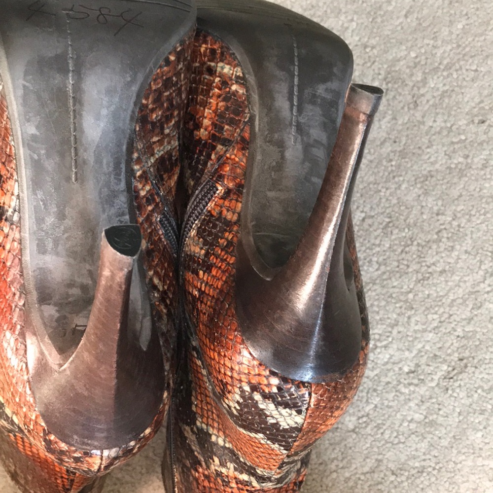 Stuart Weitzman Snake Print Boot Size 10 - image 7